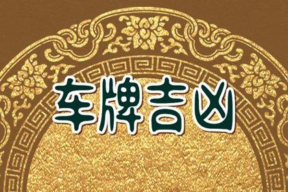 车牌谐音怎么读